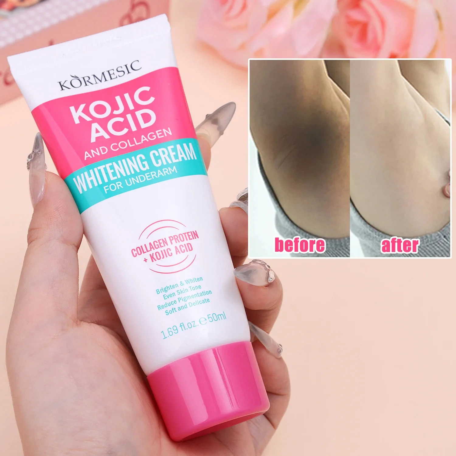 Charcoal Whitening Paste - Krim Pemutih Ketiak Kolagen untuk Kulit