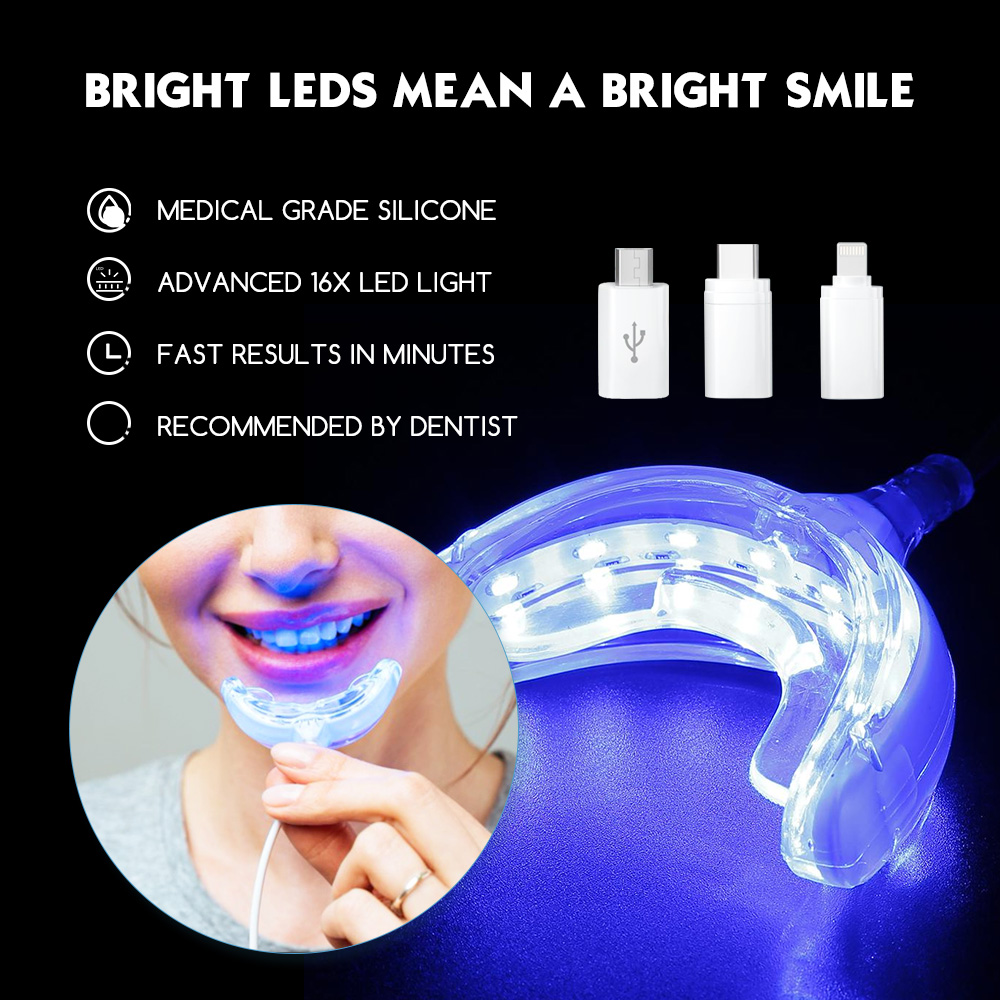 Teeth Whitening Gel Pen - Luxsmile LED Pintar Pemutih Gigi USB