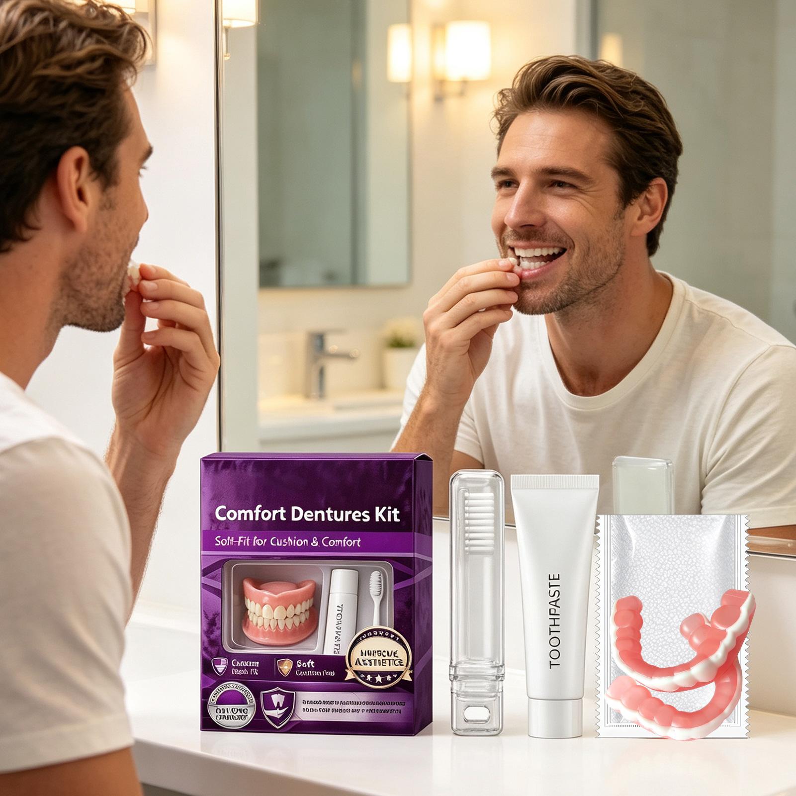 Teeth Whitening For Braces - Set Lengkap Gigi Palsu Alami Atas