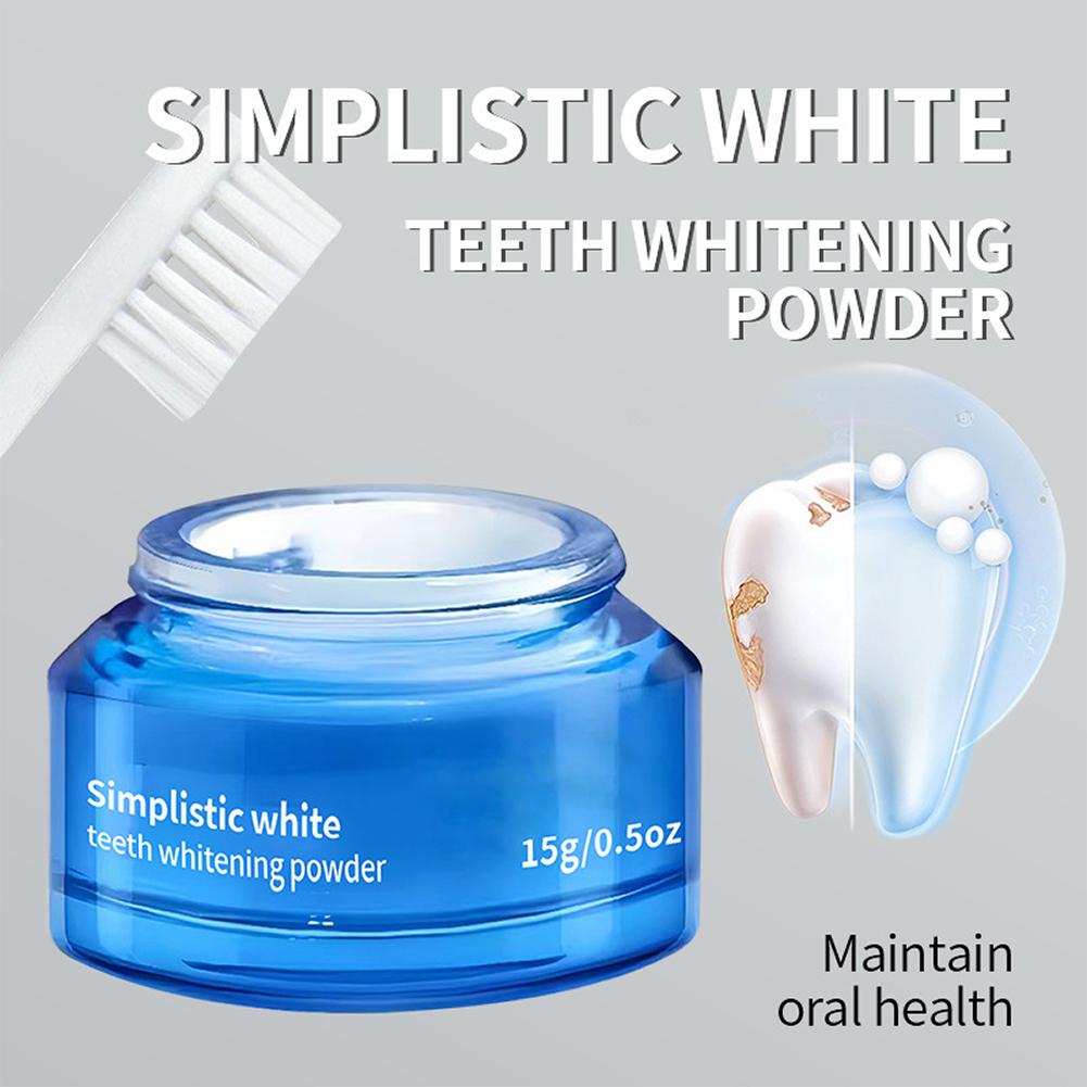 Teeth Whitening Powder - 15g Bubuk Pemutih Gigi Aman untuk