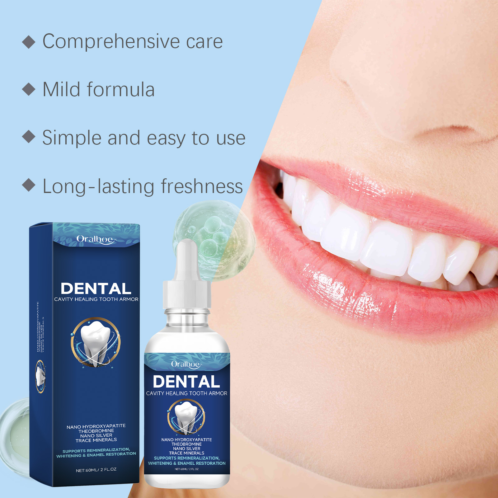 Serum Pemutih Gigi Oralhoe Cai - Teeth Whitening Essence ulasan dan harga