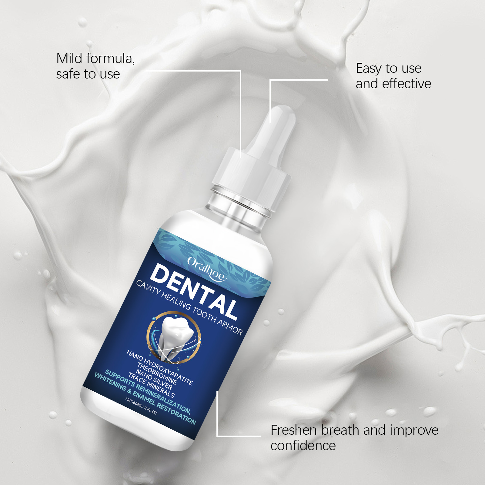 Serum Pemutih Gigi Oralhoe Cai - Teeth Whitening Essence ulasan dan harga