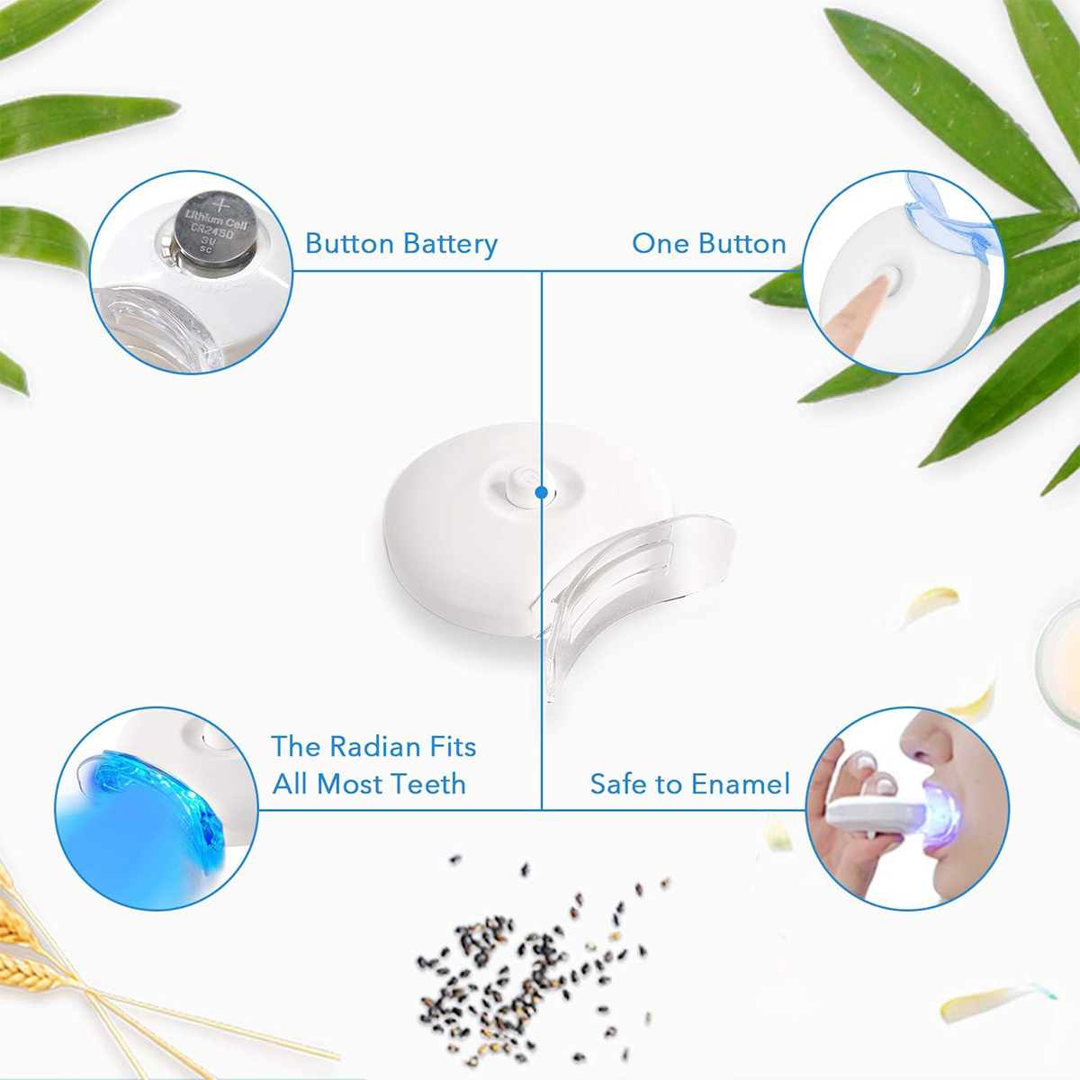 Kit pemutih gigi-5X lampu LED  - Teeth Whitening Groupon ulasan dan harga