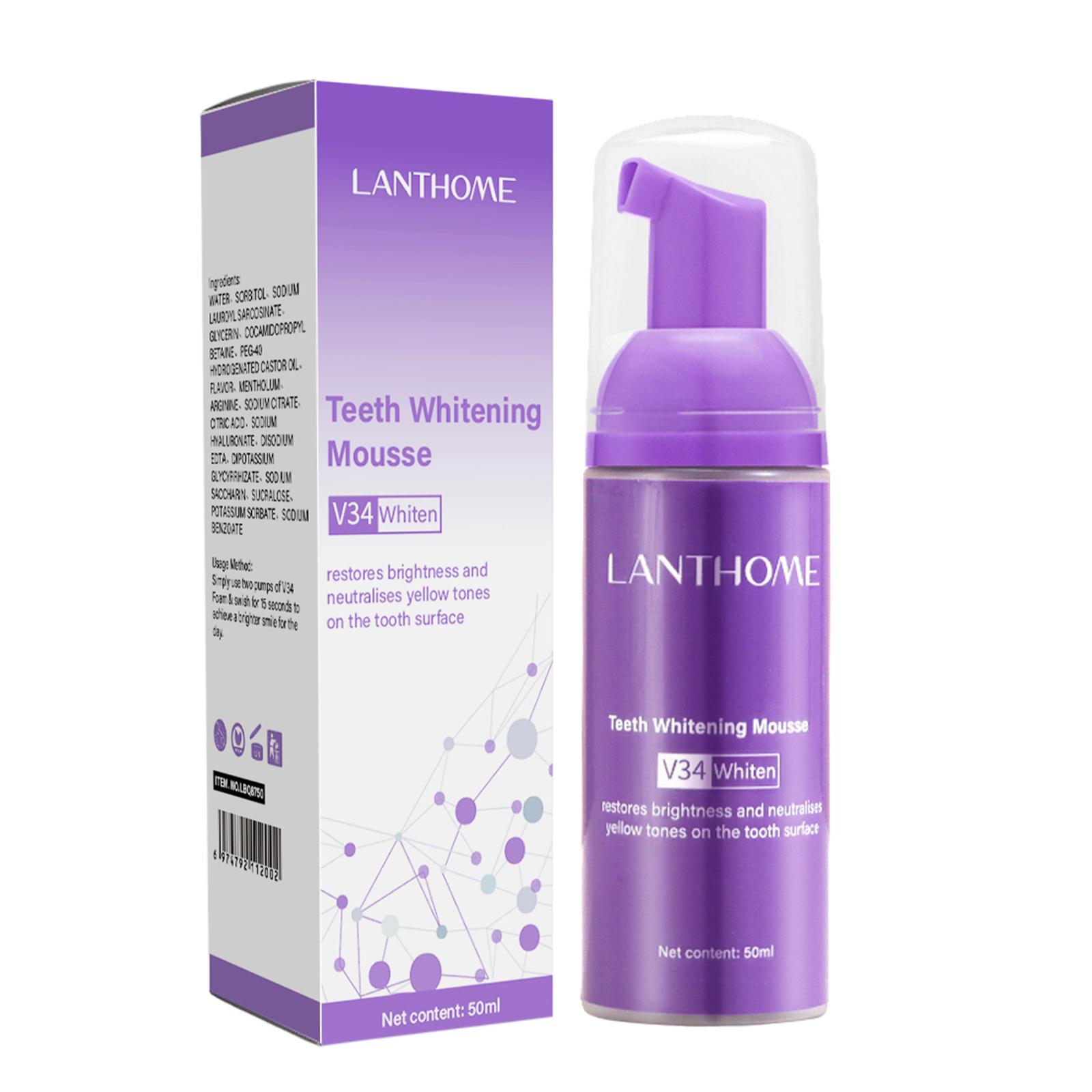 V34 pasta gigi Mousse efektif  - Teeth Whitening Best ulasan dan harga