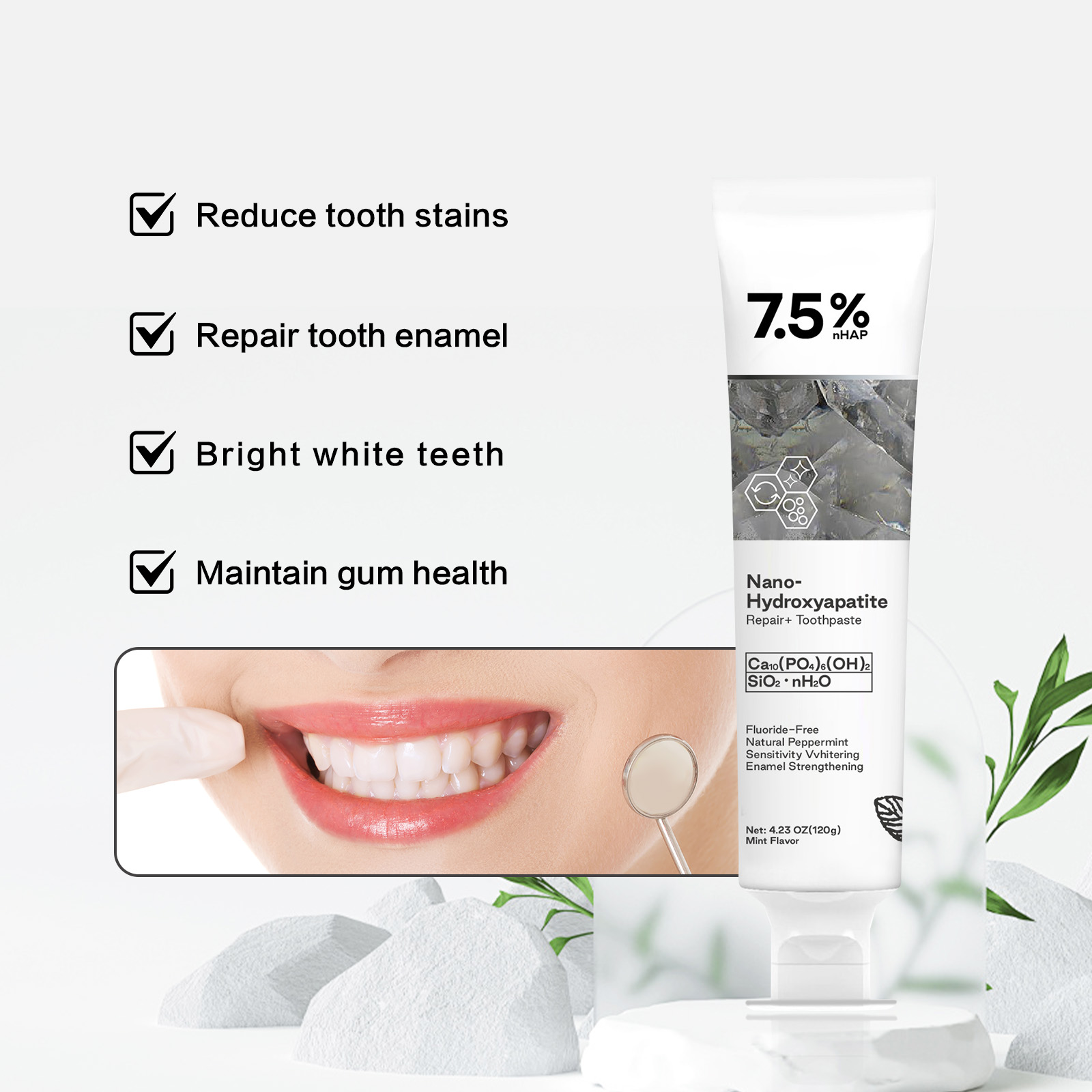 Pasta Gigi Nano Hidroksiapatit - Teeth Whitening Powder ulasan dan harga