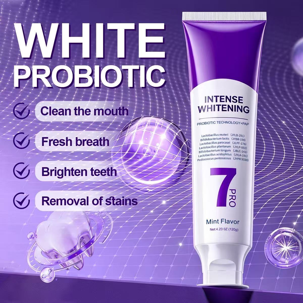 Pasta Gigi Pemutih Probiotik 7 - Teeth Whitening That Works ulasan dan harga