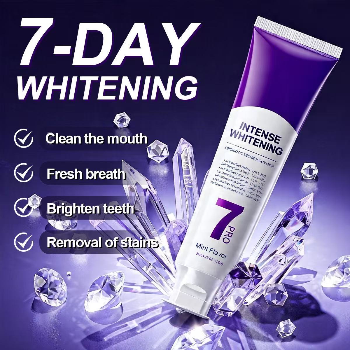 Pasta Gigi Pemutih Probiotik 7 - Teeth Whitening That Works ulasan dan harga