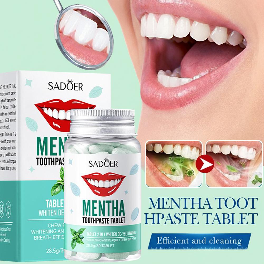 30 Buah Tablet Pasta Gigi Pada - Teeth Whitening Best ulasan dan harga