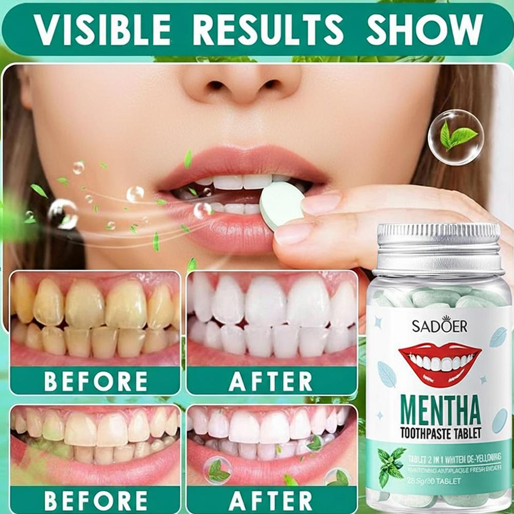 30 Buah Tablet Pasta Gigi Pada - Teeth Whitening Best ulasan dan harga