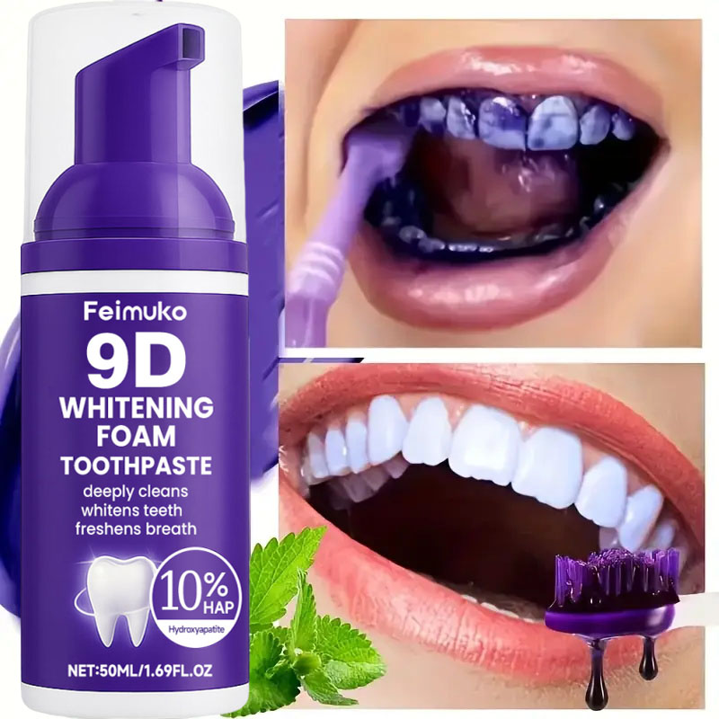 Pasta Gigi Pemutih Gigi Ungu 9 - Teeth Whitening That Works ulasan dan harga