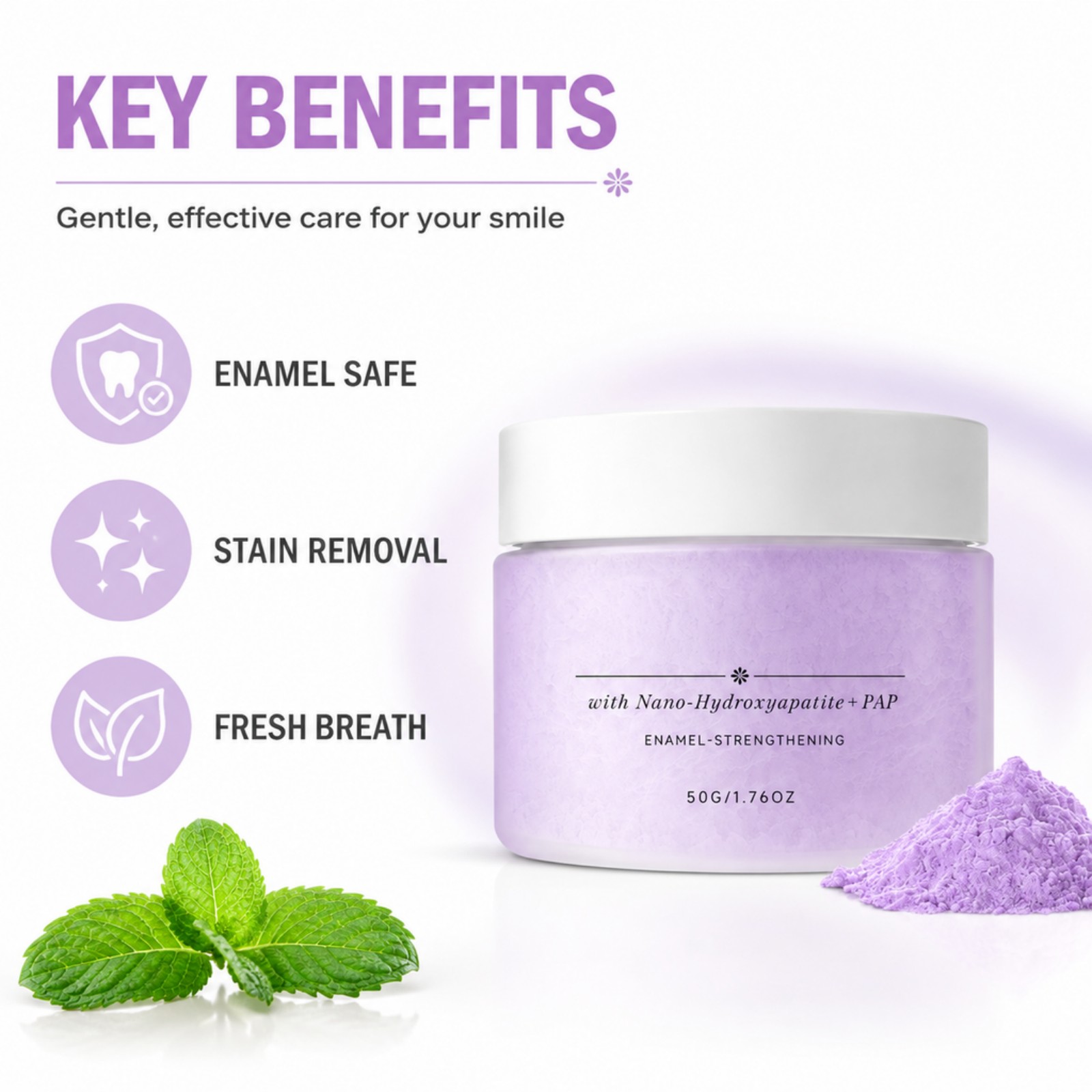 Bubuk Gigi Nano Hydroxyapatite - Teeth Whitening Powder ulasan dan harga