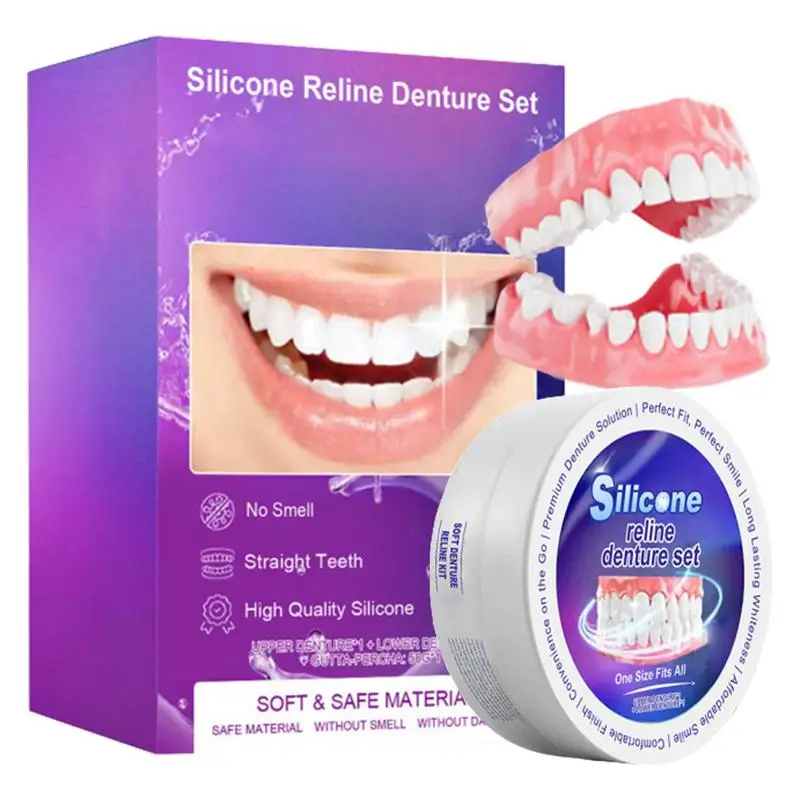 Set gigi palsu silikon, gigi p - Teeth Whitening For Braces ulasan dan harga
