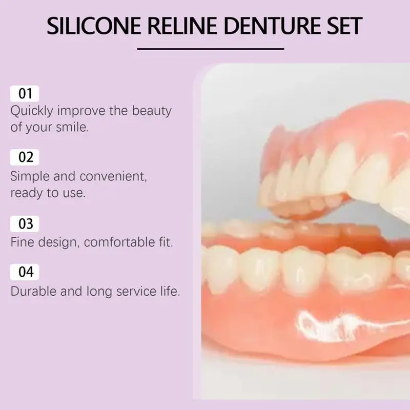 Set gigi palsu silikon, gigi p - Teeth Whitening For Braces ulasan dan harga
