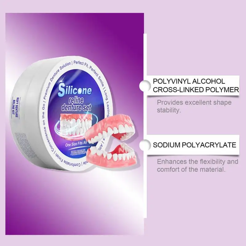 Set gigi palsu silikon, gigi p - Teeth Whitening For Braces ulasan dan harga