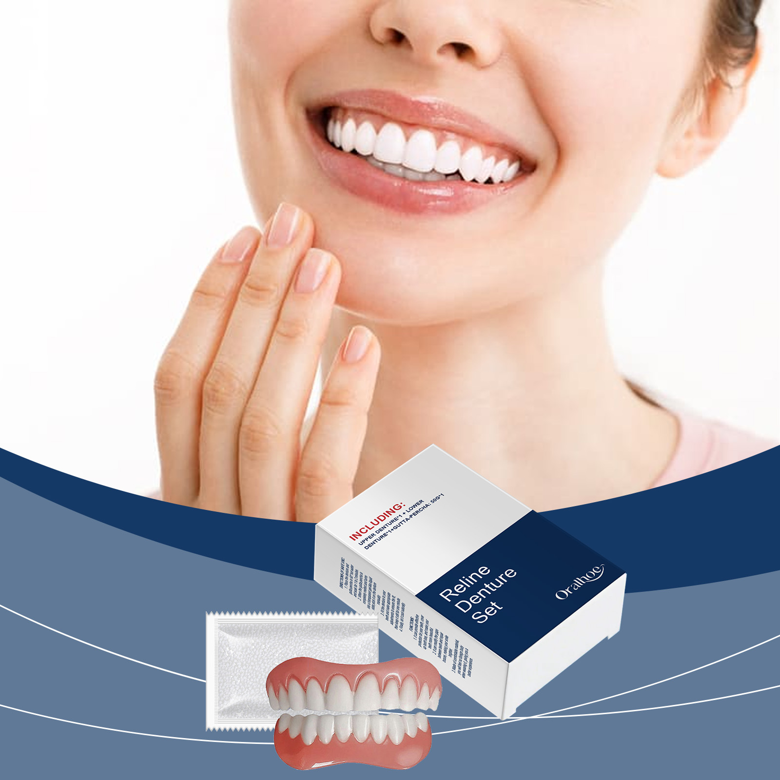 Gigi Palsu, Gigi Tiruan, Gigi  - Teeth Whitening For Braces ulasan dan harga