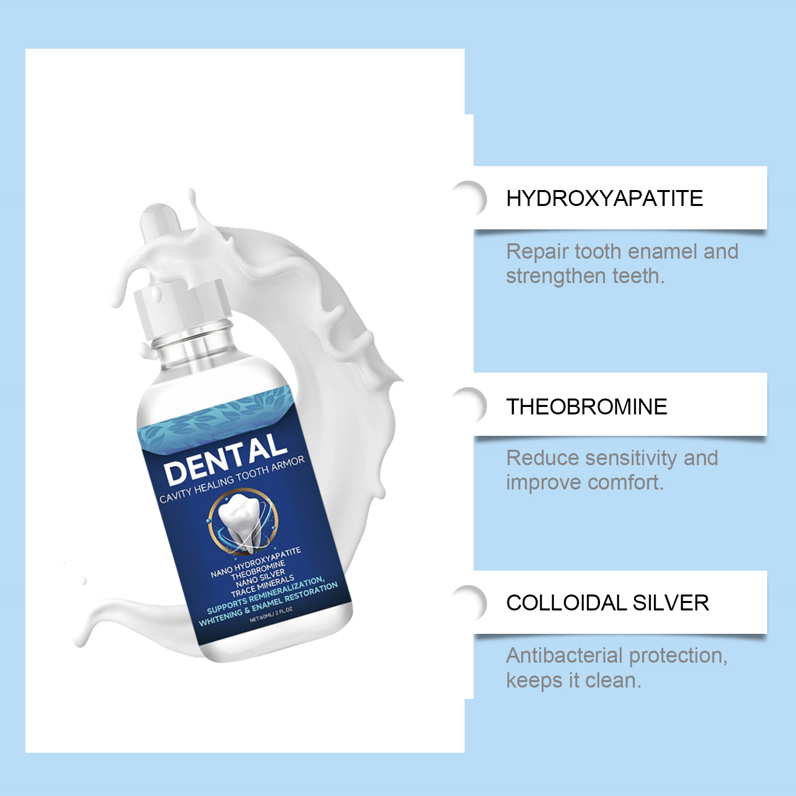 60ml Nano Hydroxyapatite Tooth - Teeth Whitening That Works ulasan dan harga