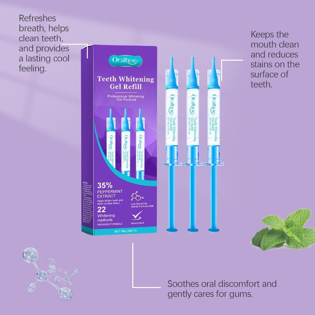 Set Gel Pembersih Noda pada Pe - Teeth Whitening Gel Refills ulasan dan harga