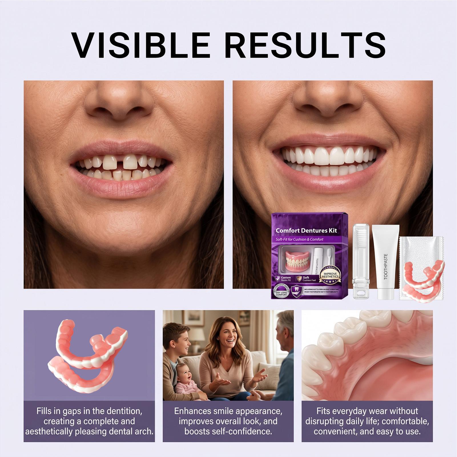 Set Lengkap Gigi Palsu Alami A - Teeth Whitening For Braces ulasan dan harga