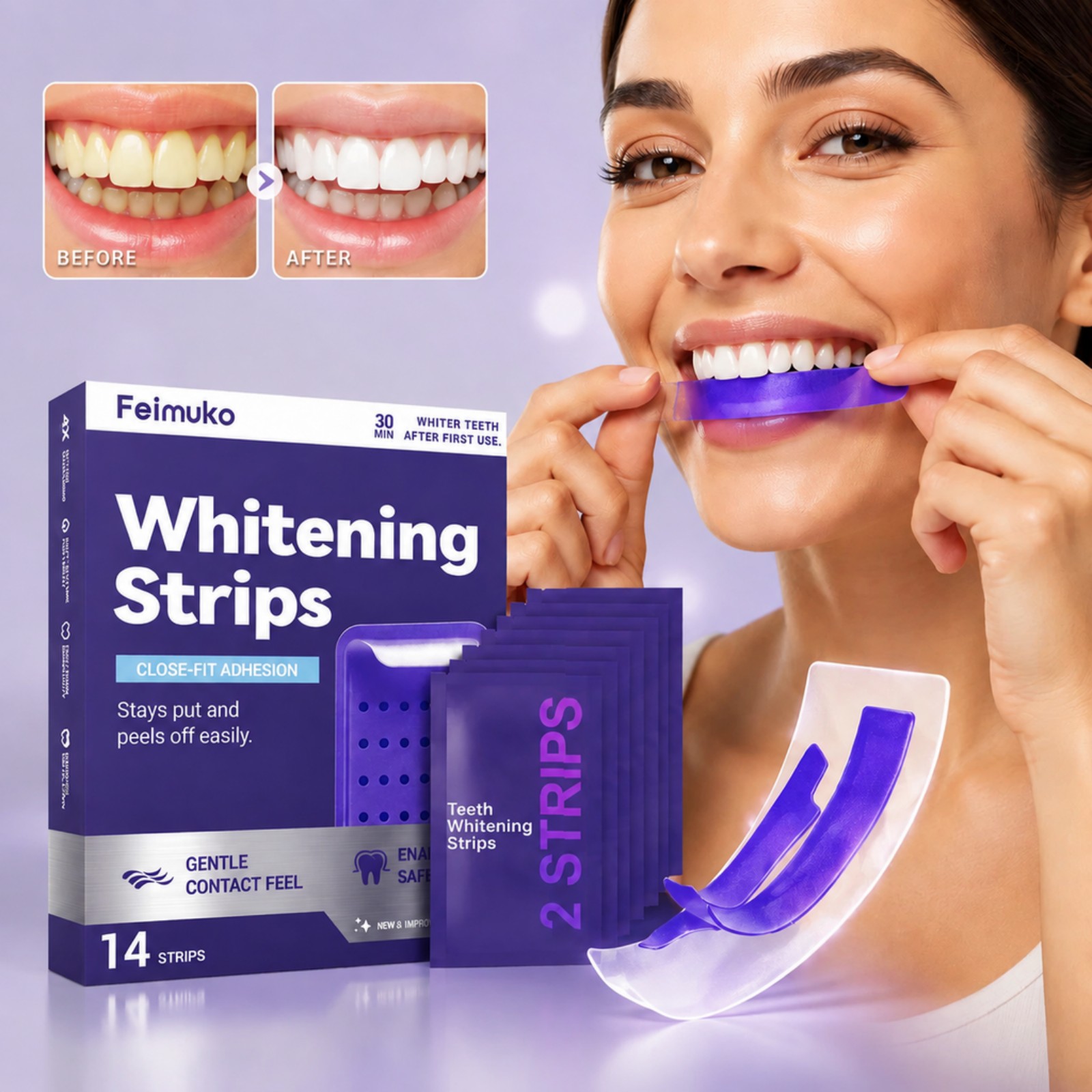 7pcs Strip Pemutih Gigi Premiu - Teeth Whitening Gel Refills ulasan dan harga
