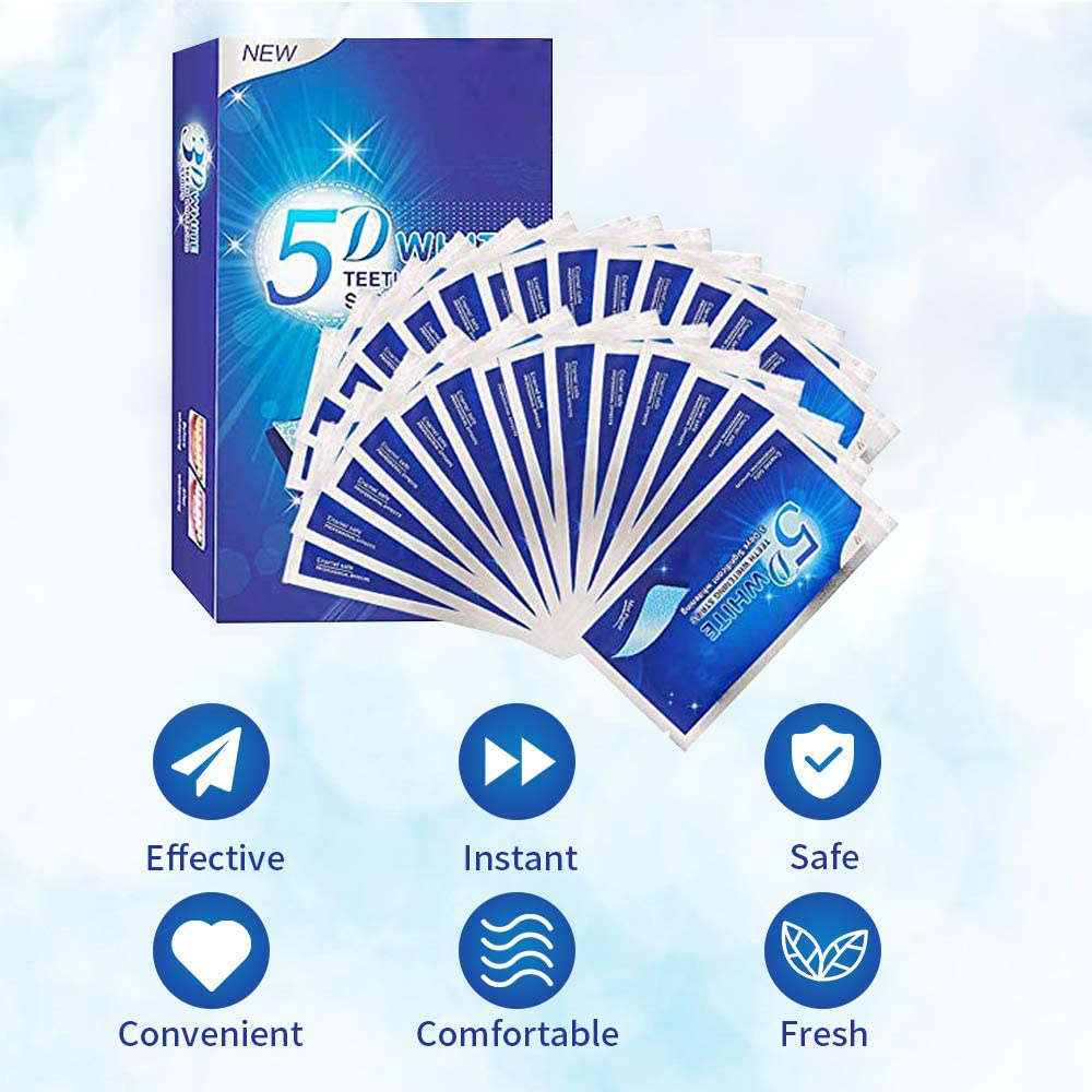 Strip Pemutih Gigi 5D Gel Pemu - Teeth Whitening Groupon ulasan dan harga