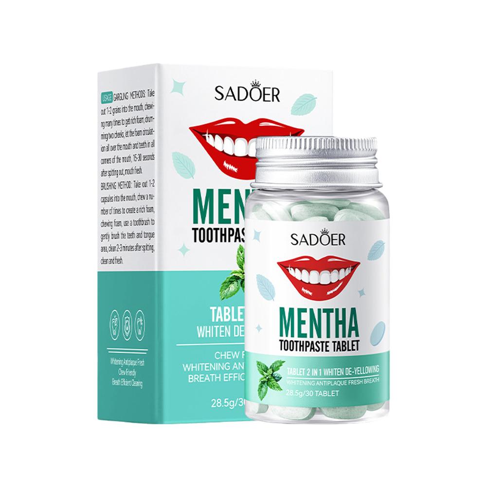 Tablet Pasta Gigi Padat Mint R - Teeth Whitening Powder ulasan dan harga